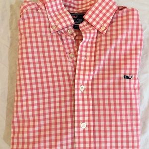 Men’s vineyard vines button down long sleeve pink